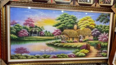 Tranh đá quý tổ ấm hạnh phúc