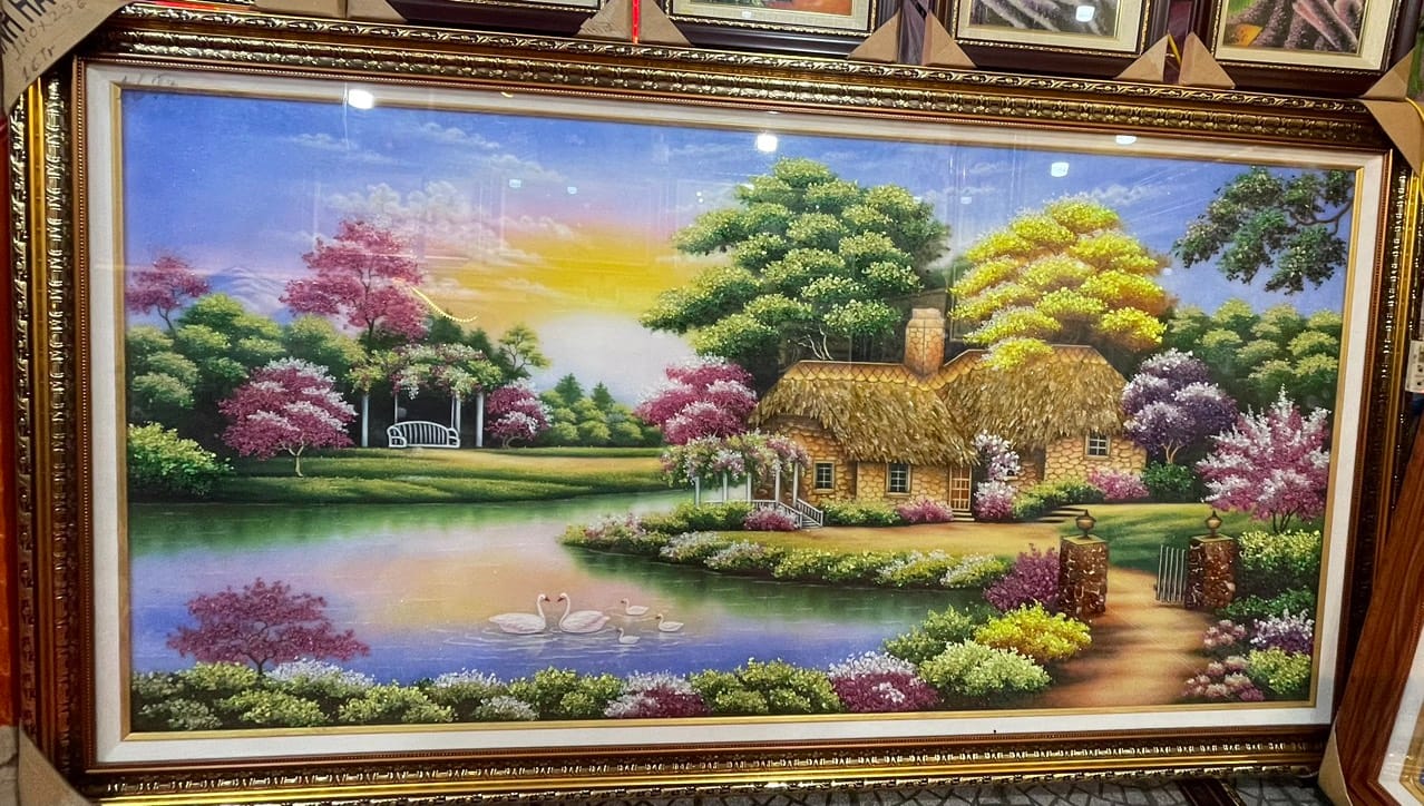 Tranh đá quý tổ ấm hạnh phúc