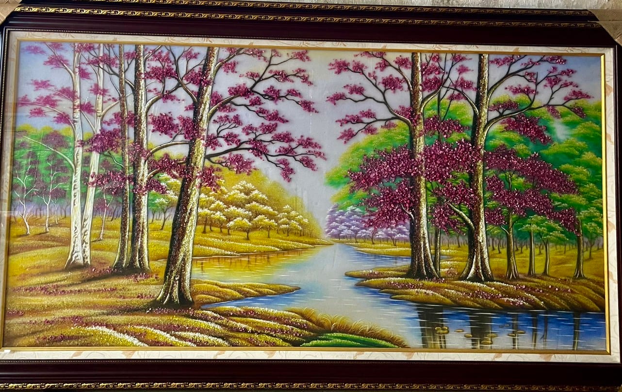 Tranh Đá Quý Phong Cảnh Ánh Nguyệt - Mang Thiên Nhiên Vào Không Gian Sống Của Bạn