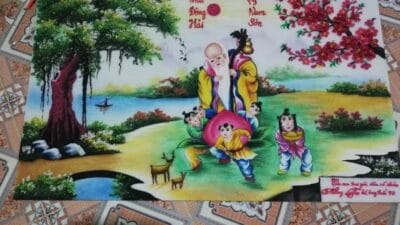 Tranh đá quý nừng thọ