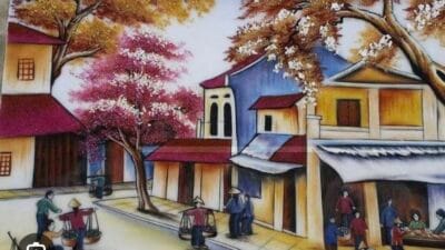 Tranh đá quý phố cổ